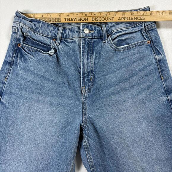 Old Navy Jeans Womens Size 10 Blue Extra High Rise Wide Leg Y2K Vintage Denim!! - Picture 5 of 7